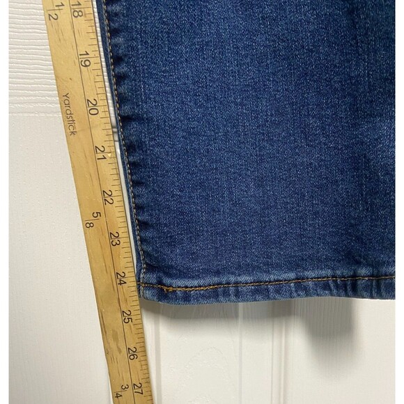 Levi's Jeans Women's 27 On My Honor Blue Denim Ribcage Straight Ankle Button Fly - Picture 15 of 16